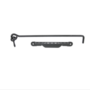 Crochet et crémaillère en acier noir prépeint AFBAT, diamètre 8 mm x longueur 400 mm