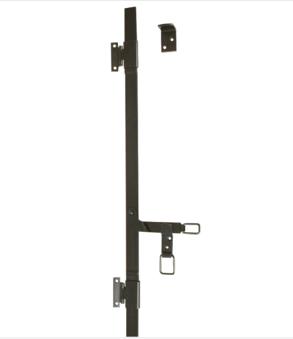 Espagnolette pour volet battant bois en acier noir AFBAT 1500 x 500 mm