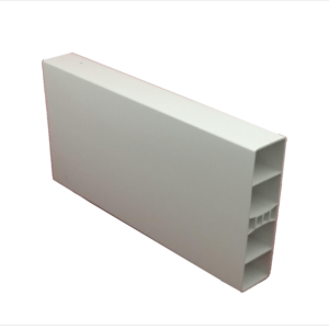 Lame ajourée PVC CLEA blanc 2,8 x 12 x 150 cm