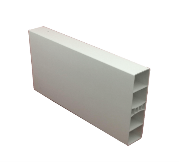 Lame ajourée PVC CLEA blanc 2,8 x 12 x 150 cm